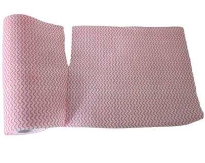 China Sustainable Cross Lap Printed Super Absorbent Spunlace Nonwoven Fabric Disposable Cleaning Cloth for sale