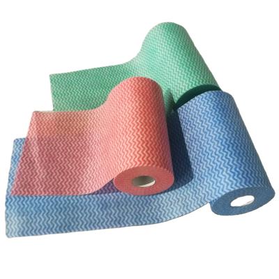 China Sustainable Multipurpose Heavy Duty Disposable Household Spunlace Nonwoven Cleaning Cloth for sale