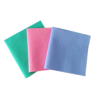 China Sustainable made of semi-disposable viscose and polyester needle punched heavy duty nonwoven fabric floor towels for sale