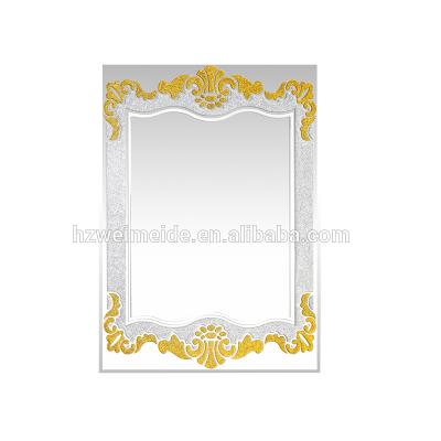 China Bright Luxury Painted Bathroom Vanity Wall Mirror With Low Price for sale