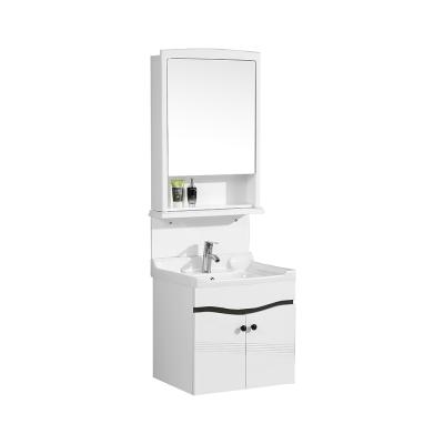 China 2021 Hangzhou Environmentally Friendly Waterproof PVC Cabinet Basin Bathroom Vanity for sale