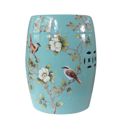 China Rustic Chinese Handmade Decor Elegant Style Chinese Classical Ceramic Drum Garden Stool for sale