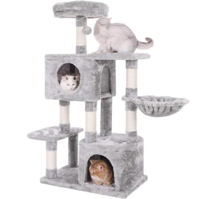 China Hot Selling Viable Pet Products For Kitten Sisal Katzen Scratch Post Cat Tree for sale