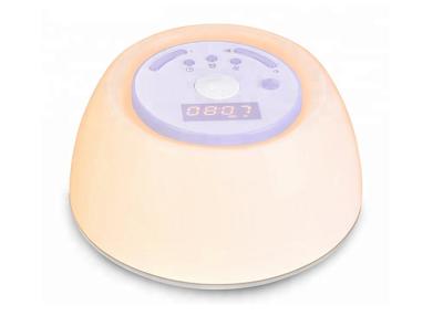 China Sunrise Simulation Wake Up Lamp Alarm Clock Compact Design With Long Lasting Battery for sale