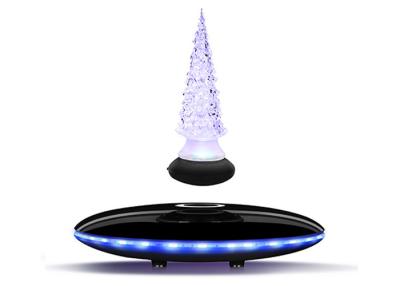 China Voice Guidance Levitating Bluetooth Speaker With Christmas Tree Colorful LED Light for sale