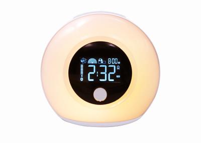 China Color Changing Sunrise Wake Up Light Desktop Alarm Clock Touch Lamp Speaker for sale