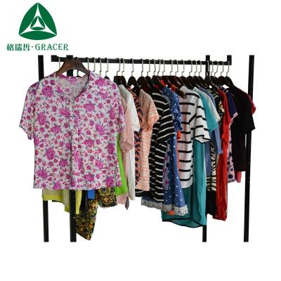 China High Grade Second Hand Clothes Second Hand Korean Clothes Contain Used Clothes Ladies T-shirts Used Clothing Korea for sale