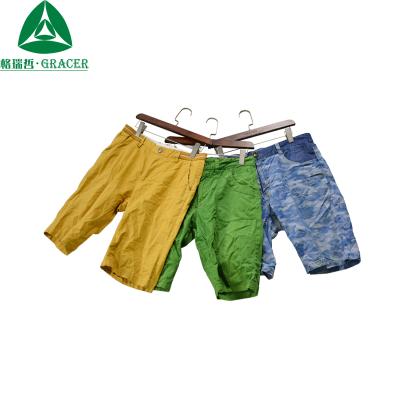 China High Grade Second Hand Used Clothing Singapore Used Brand Clothes Mens Short Pants Second Hand Clothes Ghana for sale