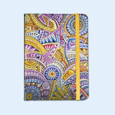 China School Supplies Full Color Printing Aluminum Embossing Hardcover Book Office Stamping Diary Notebook for sale