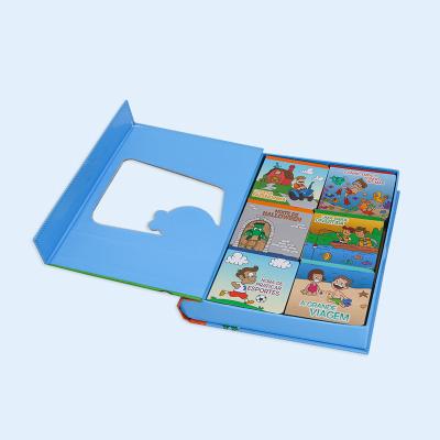 China Education Child Baby Story Cardboard Book Printing Educational Hardcover Book Gray Board Book for sale