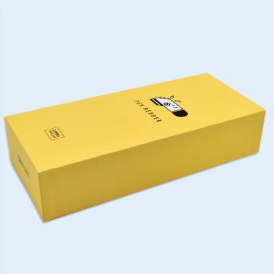 China OEM Wholesales Paper Boxes Handmade Perfume Packaging Gift Boxes Paper Boxes Yellow Cosmetic for sale