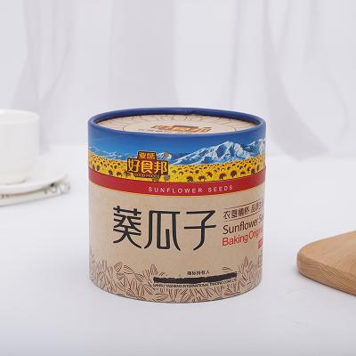 China Eco Friendly Handmade Kraft Paper Tube Round Tea Box Packaging for sale