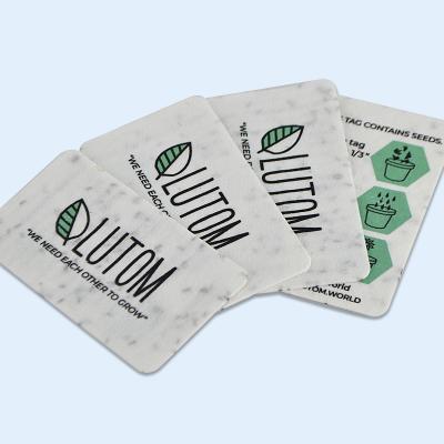 China paper & High Quality Cardboard Seed Paper Business Card Printing Recycled Paper Implantable Paper Card for sale