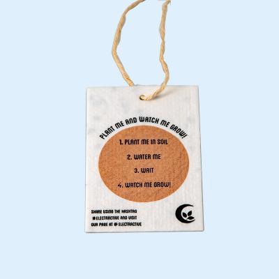 China paper & Eco-friendly Cardboard Paper Silk Printing Implantable Seed Paper Seed Paper Business Card for sale