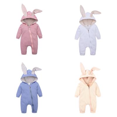 China Popular Jumpsuit Bunny Ear Long Sleeves Playsuit Newborn Cotton Rabbit Ears Toddlers Clothes Jumper Onesie Rompers Baby Romper for sale