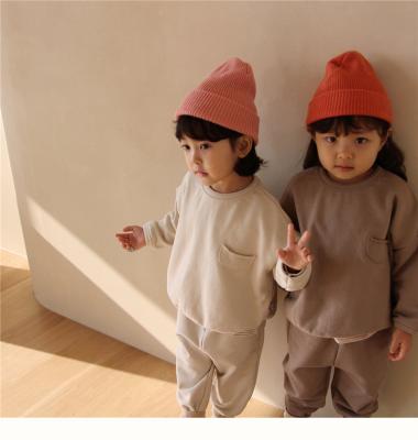 China Casual Kids Boutique Clothes Spring Toddler Clothing Outfit Sweater Pants Sets For 2-6 Years Boys Girls Autumn Clothing Sets for sale