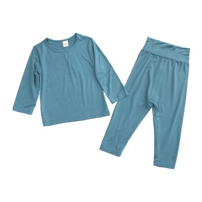 China Children's Breathable Pajamas Modal Kids Pajamas Clothes Long Sleeve Baby Sleepsuit Loungewear Set for sale