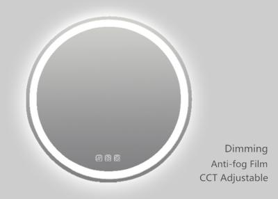 China Touch Sensor Circular Bathroom Mirror With Light for sale