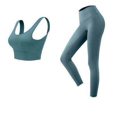 China Other Exercise Yoga Set Sports Bra And Leggings Jogging Set Women Gym Clothes Women Tights Sports Yoga Set 2 Piece Suit Fitness Sports for sale