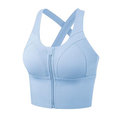 China Breathable Women's Breathable Sports Underwear Women Sports Gathering Stereotype Bra Beauty Back Ladies Yoga Wear Shockproof Vest for sale