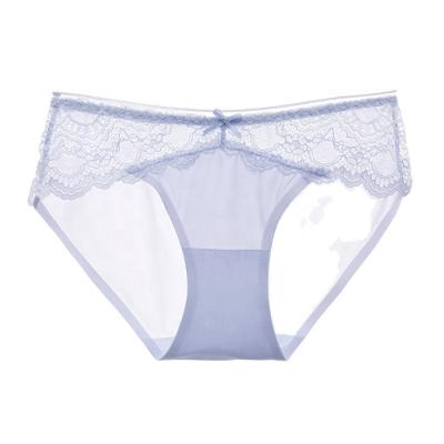 China Women Antibacterial Panties Ice Silk Plus Size Underwear Cotton Crotch Ultra Thin Breathable Panties Seamless Lady Briefs for sale