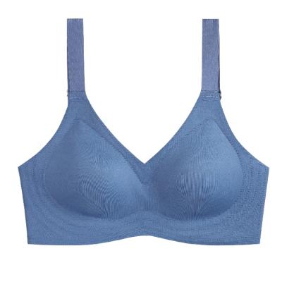 China Good Quality Plus Size QUICK DRY Women Gather Set No Steel Seamless Comfort Sleep Ring Bra Set Nylon Bras for sale