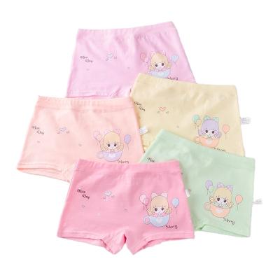 China Antibacterial Girls Cartoon Boxes Cute Printing Short Panties 2-9Y Briefs Girl Briefs Kids Cotton Underwear Knickers for sale