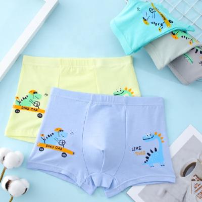 China Antibacterial Boys Boxer Underwear For Kids Navy Blue Underpanties Cotton Base Boys Clothes Boys Shorts Panties for sale