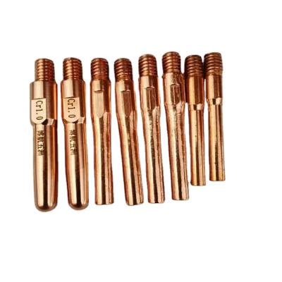 China Chrome Zirconium Copper Copper Nozzle Two Conductor Gun Accessories Welding Conductive Nozzle for sale