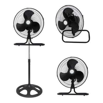 China 2020 Hot Sale RV 12 Inch 3 In 1 Rack Fan Powerful Floor Fan Industrial Home Electric Wall Fan for sale