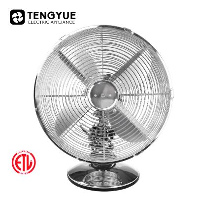 China 90 Degree Rotatable Price Good Retro 10 Inch Table Fan & 12 Inch Retro Table Fan &16 Inch Fan Retro Metal Chrome Fans for sale