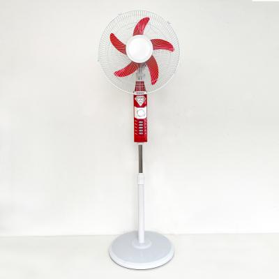 China Rechargeable Fan 16 18 Inch Indoor Outdoor Portable 12v Floor Fan Pedestal Fan Rechargeable Fan Stand Rechargeable Fan for sale