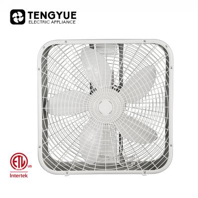 China Hotel wholesale factory price 20 inch box fan pp grilles Ventilador de caja Box fan with ETL certification for sale