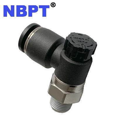 China Building Material Stores Push To Lock Air Flow Controller One Touch Push To Connect Pneumatic Fitting for sale