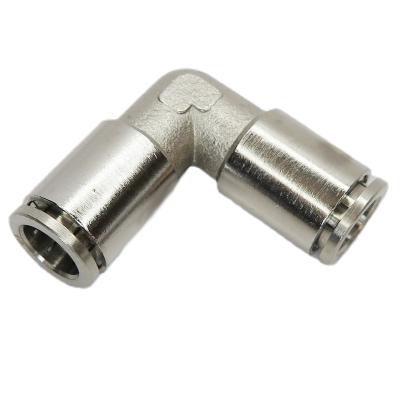 China Garment Shops Nickel Plated Elbow Union Quick To Connect Push In Fitting for sale