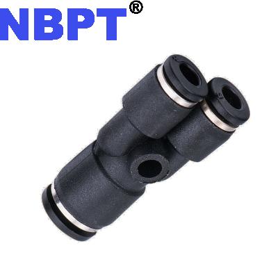 China Building Material Stores Pneumatic Reducer PY-C Mini Connectors Tube Fittings In One Touch Push To Connect Fitting By NBPT for sale