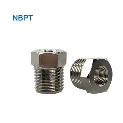 China Brass Female Male Adapter Combined Type Brass Threaded Fittings Step Down Pipe Bushing Brass Fittings for sale