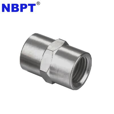 China Brass Female To Female Coupling , Pipe To Extend Coupler Pneumatic Pipe Reducer Fittings By NBPT Reduction for sale