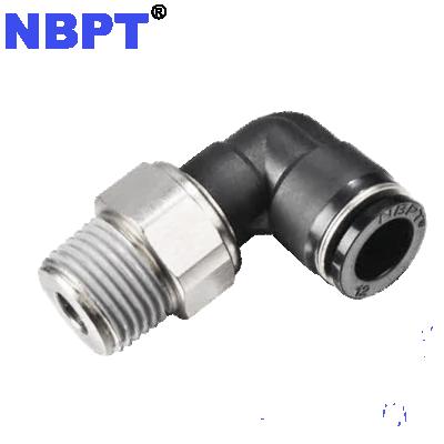 China Garment Shops Rotating Elbow RL Series Quick Connect, Air Hose Fittings, One Touch Push To Connect Fitting By NBPT for sale