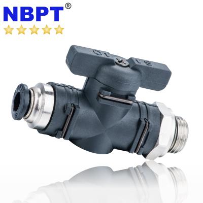 China One Touch Pneumatic Tube Fittings BVC-G General Industrial Hand Trackball Valve for sale