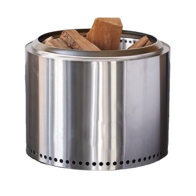 China Modern Double Layer Stainless Steel Fire Pit Wood Burning Barrel for sale