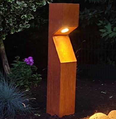 China Street Furniture Streetlife Bollard Lights Corten Steel Yard and Yard Lights for sale