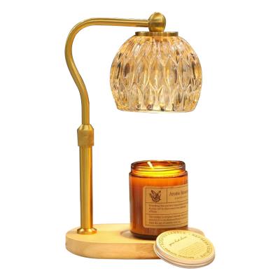 China Home Office Hotel Yoga Gym Aromatherapy Lamp USA Au Warmer Dimmable Eu Plug Electric Wooden Candle Warmer for sale