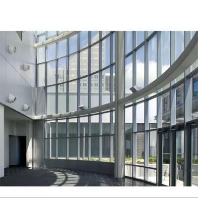 China Vietnam 6063 Glass Curtain Wall T5 Curtain Wall Aluminum Profile Linqu WANGDING for sale