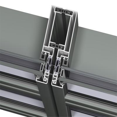 China door & Aluminum Window Profiles in Linyi Porcelain Anodized Aluminum Profile Glass Curtain Wall for sale