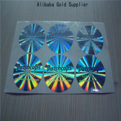 China New Waterproof Custom Shapes Make Your Own Hologram Maker Iridescent Laser Sticker for sale