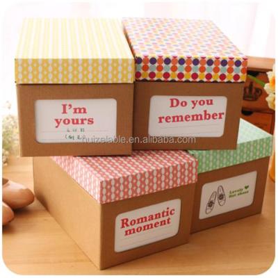 China Waterproof Custom Shapes Light Shoe Box Waterproof Wedding Stickers Label Sticker for sale