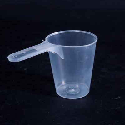 China Large Sustainable Plastic Maker Measuring Cup 200CC Stackable Spoon With Handle for sale