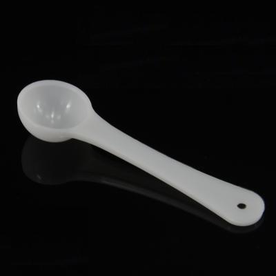 China Custom Viable 0.5g 1g 1.5g 2g 2.5g 3g 3.5g 4g 4.5g 5g 7.5g 10g Powder Transparent White Plastic Measuring Spoon for sale