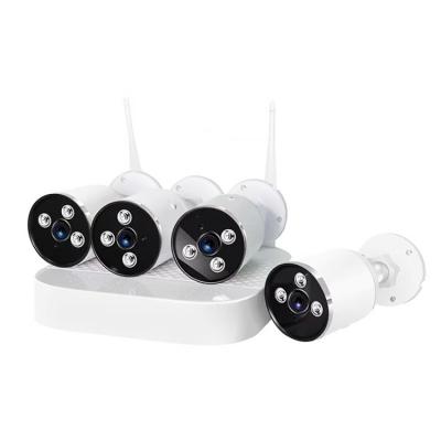 China NIGHT VISION Smart Home Use 4CH WiFi Camera Kit 1080P WiFi Camera Kit Security Motion Detection WiFi CCTV Camera Kit for sale